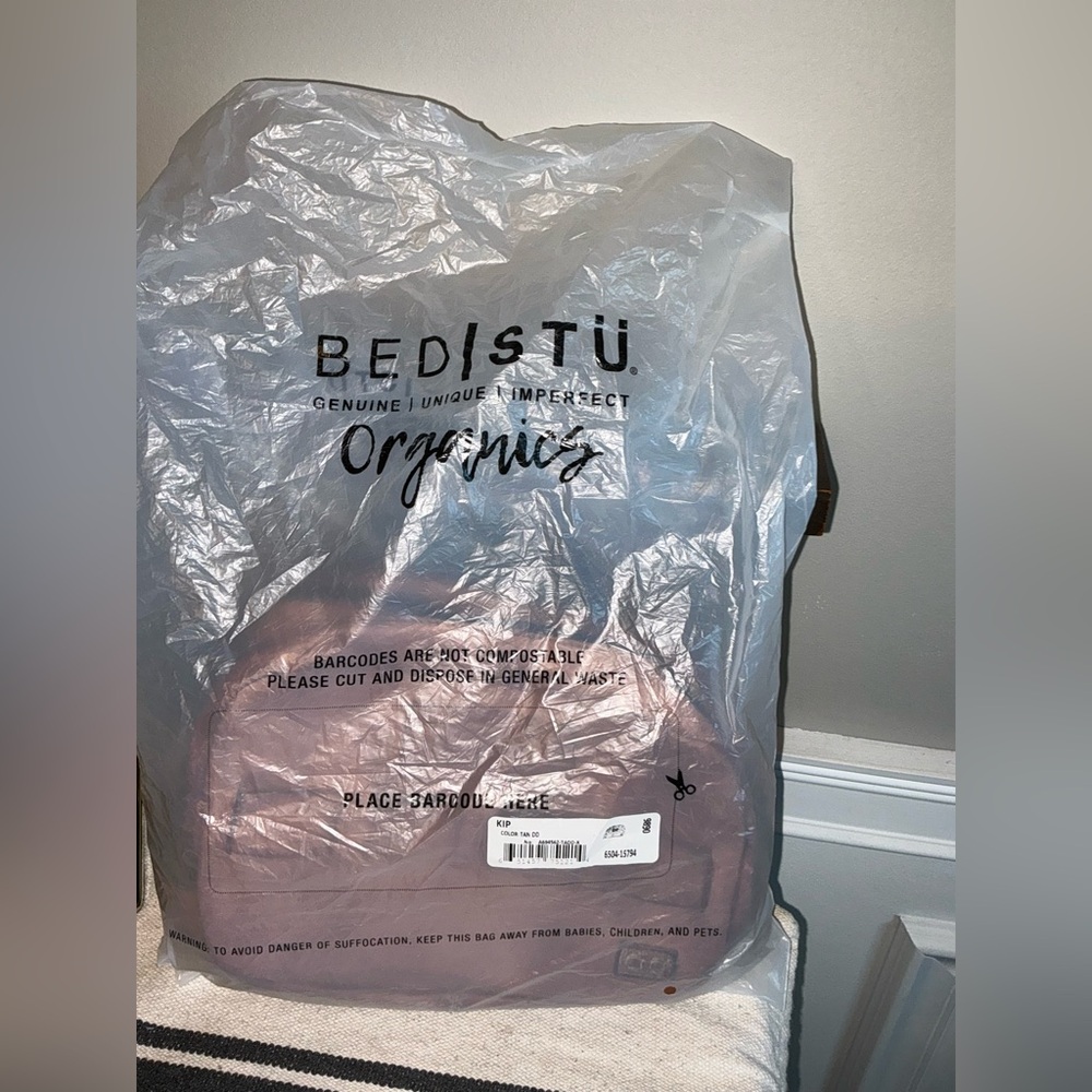 NWT Bed Stu Leather Kip Cosmetic Bag Dopp Kit Carryall Tan DD MSRP $345 - Picture 14 of 15